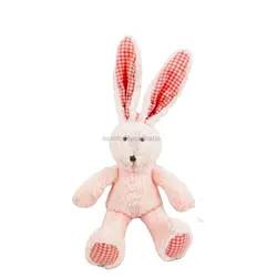 China Long Ears Soft Plush Bunny Rabbit Toys For Kids Souvenir Gift Custom Stuffed Pink Toy on sale