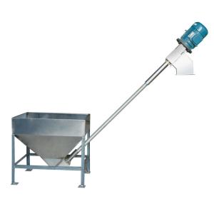 China Screw Auger Conveyor Grain Elevator With Hopper Flour 2.5KW 114mm Auxiliary Equipment on sale