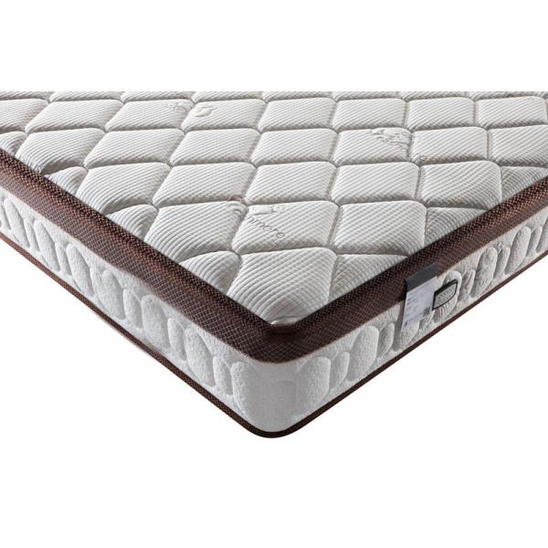 Full Size Natural Latex 22cm Height Spring Foam Mattress King Queen
