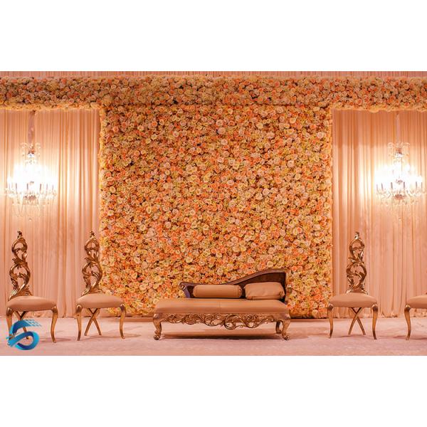 Indoor Mixed Artificial Flower Wall Decor Realistic Visual Effects