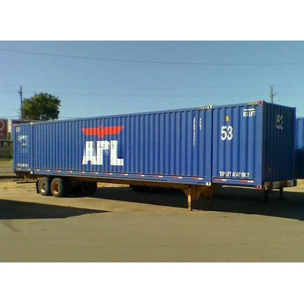 50ft Length 53 foot Steel Shipping Container for Dry Container in North America Inside Modification Trailer and Rail Way