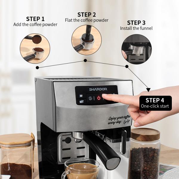 Automatic Espresso Coffee Machine With Milk Frother Professional Commercial Smart