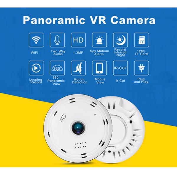 P2P 360 Panoramic Fisheye Dome Camera Vr Video Hd 64G SD CARD