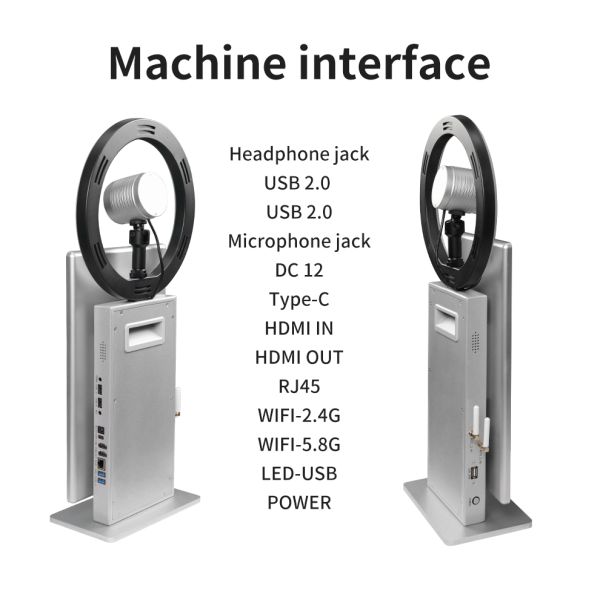MJK Professional Android OS Live Streaming Equipment 10 Point Capacitive Touch Screen Metal Smart All One Machine for TikTok