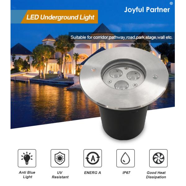 Inground LED Outdoor Light DIA108MM 3000k Warm White Recessed In Ground IP67 Rated