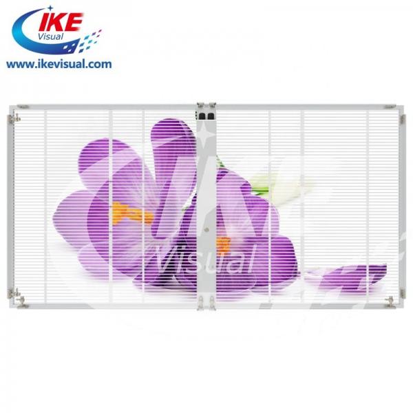 Quality Indoor Transparent LED Video Wall P10 IP40 Full Color Big LED Window Display for sale
