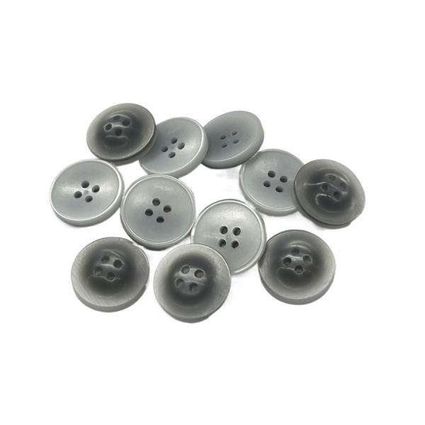 ODM Silver Color Resin Fancy Plastic Buttons 4-Holes In 26L Use For Coat Shirt