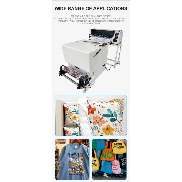 KECAI 60Cm Dtf Printer Machine T Shirt Heat Transfer Textile Hidden Purifier All in One Industrial Automatic Powder Shaker