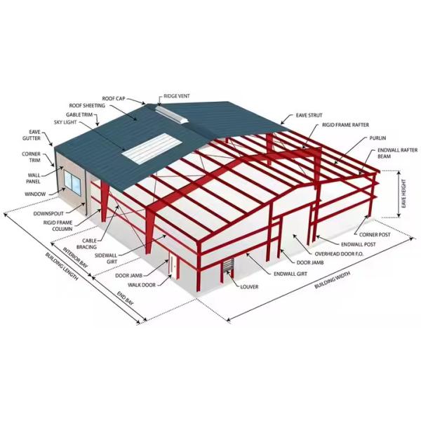 Prefabricated Steel Structure Construction Steel Frame Buildings