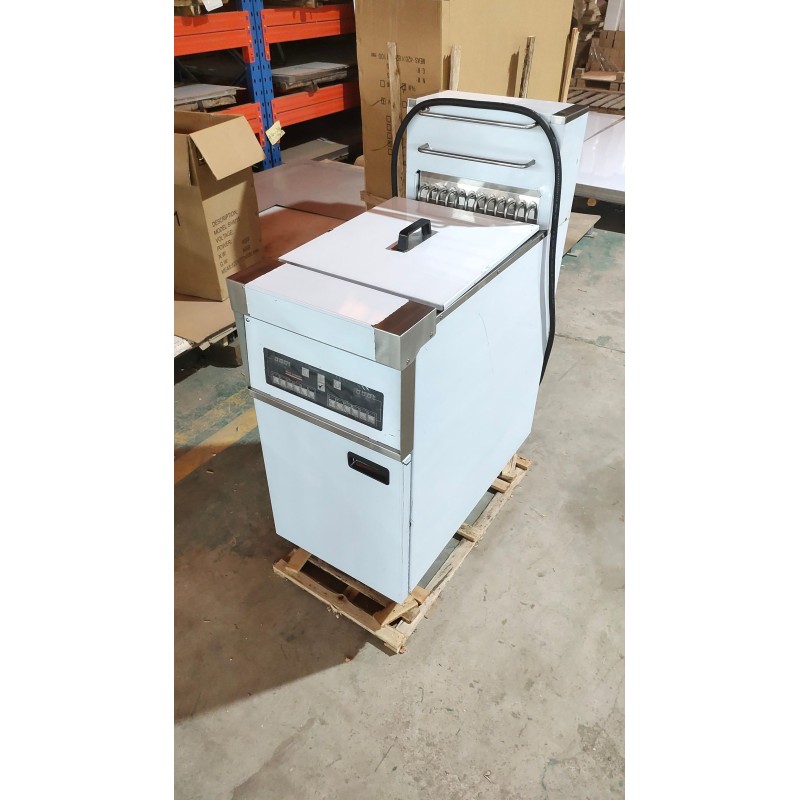 (EF-9C) Commercial Electric Floor Deep Fryer Precise Temp Control Uniform Heating Food Grade 28L