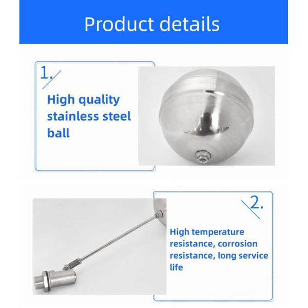 Factory Direct Supply Stainless Steel 201/304 Float Valve for Tank Level Automatic Controller