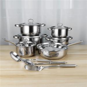 Buy cheap Restaurants 410 Stainless Steel Pot Set 15pcs For Kitchen Cooking product