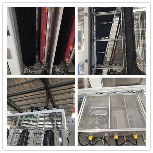 Vertical Glass Washing And Drying Machine With Water Heating Circulation