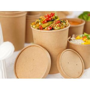 Buy cheap 50oz 1500ml Disposable Paper Bowls With Lids Custom Logo product