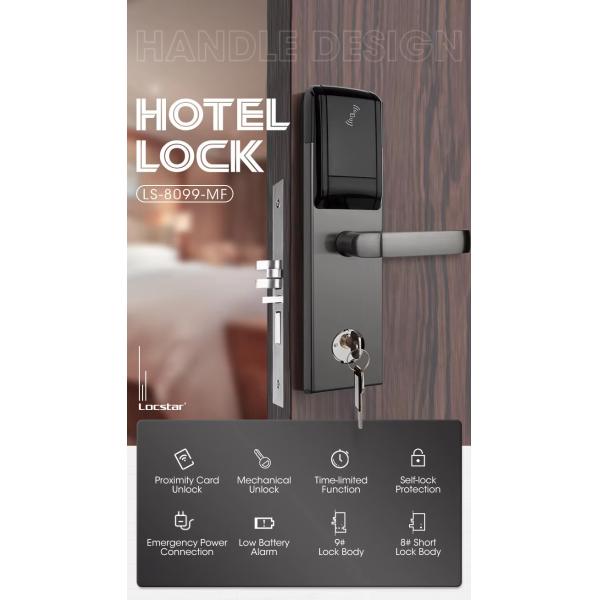 Keyless Digital Door Lock Electronic Fingerprint Security Door Lock Black