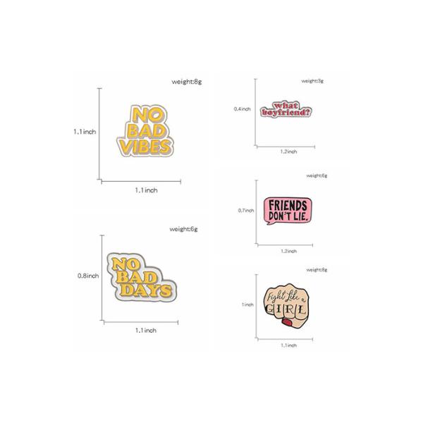 Promotional Folk Art Enamel Lapel Pins 0.5~3.0mm Thickness With Custom Design