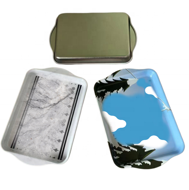 Square Candy Tin Cans Small Dish Rectangle Jar for Food Bread Cake Chocolate Cookie Jelly Nuts