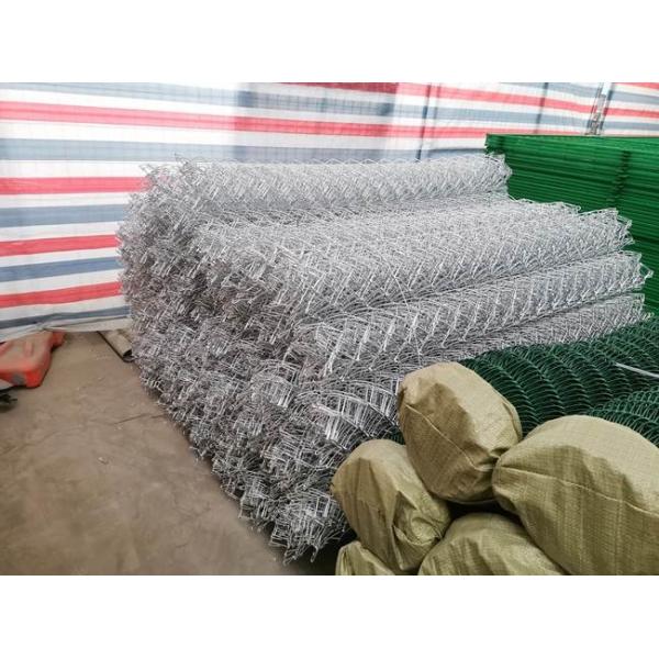 ISO9001 9 Gauge Cyclone Wire Diamond Chain Link Fence