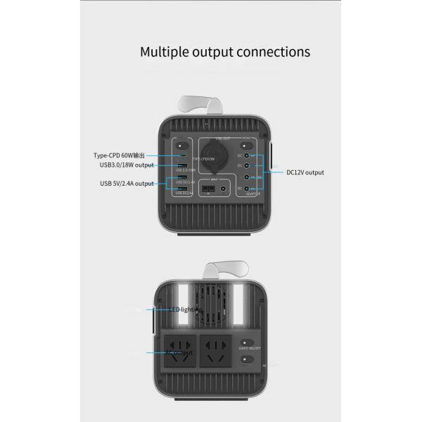 600W 220V Pure Sine Wave Power Station , Portable Energy Storage Power Supply