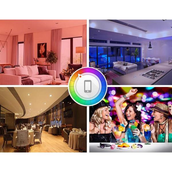 Adjustable Colour Smart LED Recessed Downlight 240V Smart RGB LED Downlights