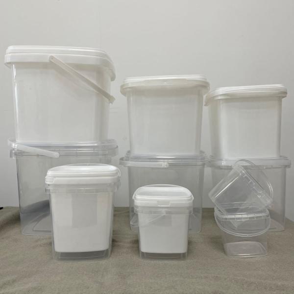 Tool 3L Rectangle Plastic Bucket with Silk Screen/Heat Transfer/IML Printing