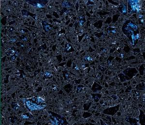 Buy cheap Crystal Shining Blue Quartz Slab Tiles For Quartz Kitchen Countertops Worktops VanityTops product