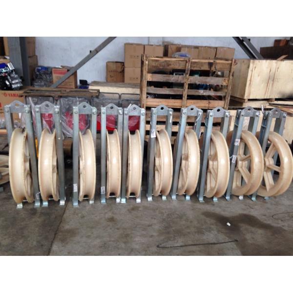 10KN ACSR Large Diameter Rope Pulley ACSR Conductor Single Sheave Stringing Block