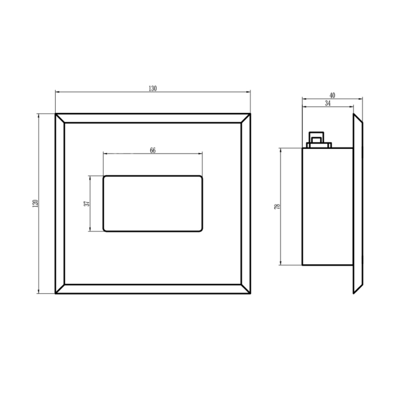 FD-10C Embedded Snap On Cover Temperature & Humidity Transmitter 316L Stainless Steel Monitor