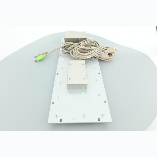 Industrial Stainless Steel Keyboard With Trackball 800 DPI Trackball Resolution