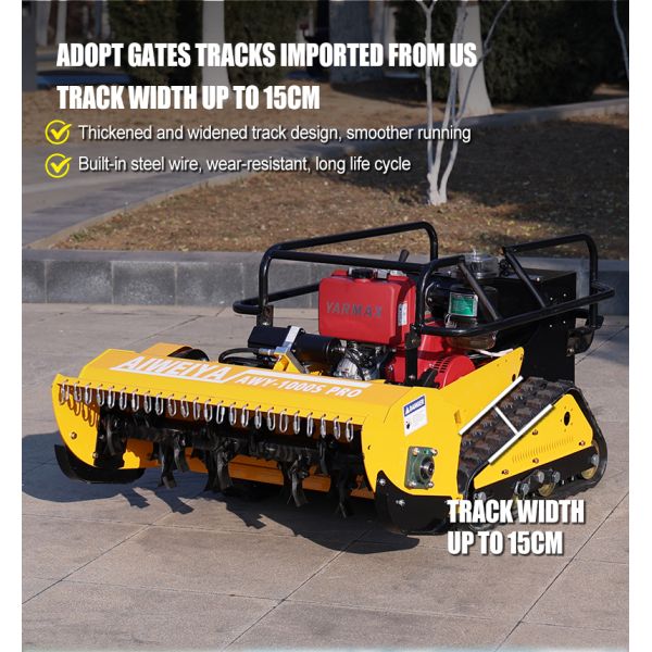 Zero Turn All Terrain 800/1200mm CE EPA Gasoline Engine 4-Stroke Cordless Remote Control Robot Rotary Blade Lawn Mower