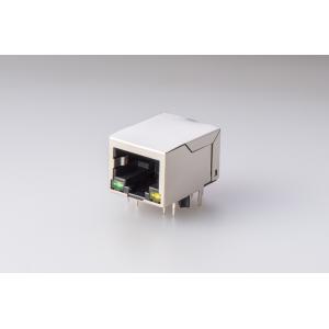 China Tab-Down 90 Degree RJ45 Jack 10P10C Side Entry Low Profile Female Stacked on sale
