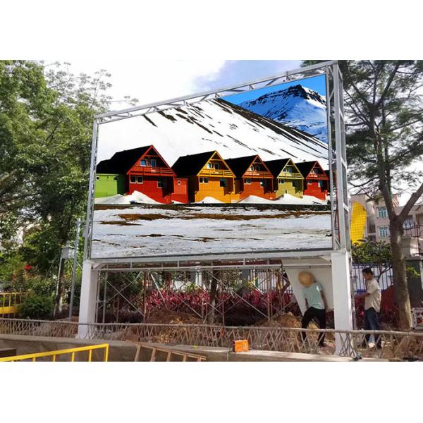 Custom Size Outdoor LED Displays 162x162 dots for advertising