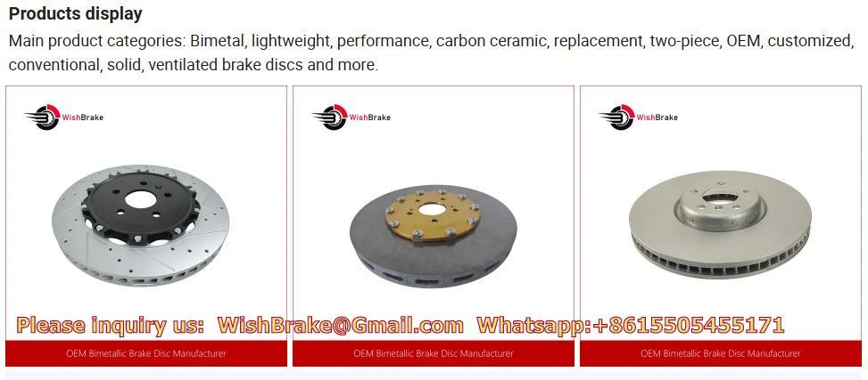 Customized Bimetallic Brake Disk For BMW - Carbon Ceramic G20 Performance 4243106110 Brake Disc for AURION for for ES A3-High Carbon Bimetallic Rear
