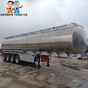 Buy cheap Congo 4 axles aluminum alloy 4 compartments 40000 L fuel tanker semi trailer trucks with API valves product