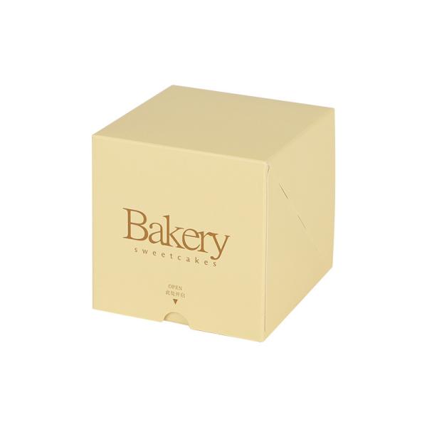Sweet Cakes Foldable Paper Boxes Square Mousse Pastries Bakery Packaging Box
