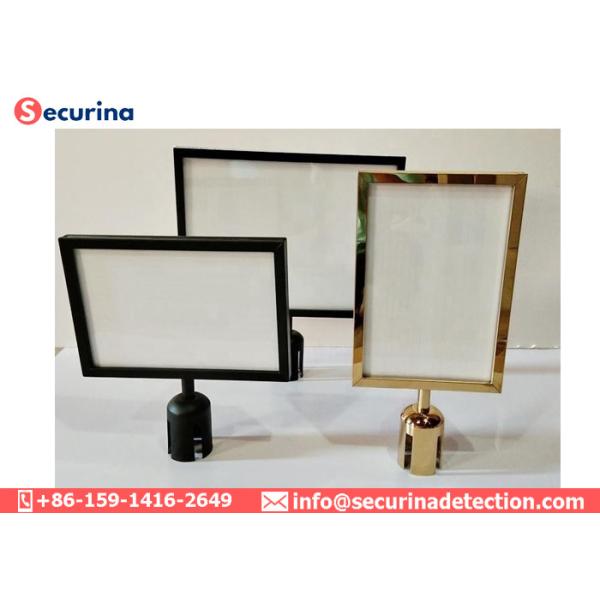 Sign Holder Racks For Retractable Belt Stand Rope Barrier Crowd Control Stanchion