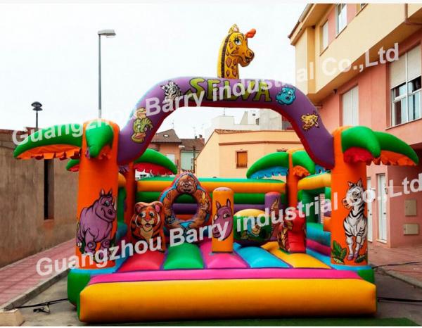 18oz PVC Tarpaulin Inflatable Bouncer House Dry Water Slide