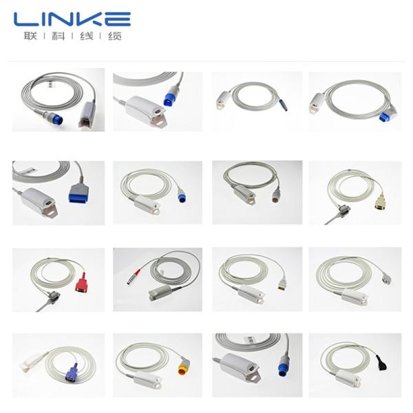 TPU Jacket Tinned Copper Conductor and Shield SpO2 Raw Cable for Pulse Oximeter Medical Grade Silicone Insulation