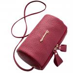 Ready To Ship Promotional Coin Purse Cylinder Zipper Traveling Bag Cross Body