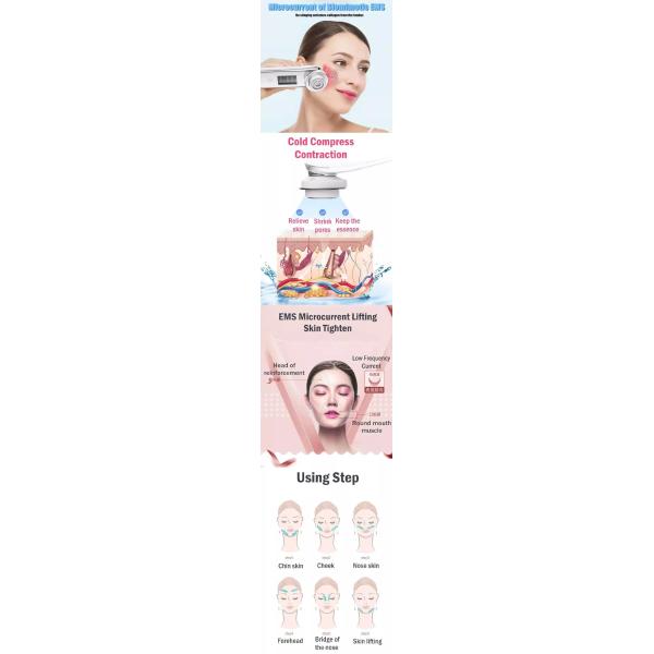 CE USB Cable 600mAh RF EMS LED Beauty Instrument