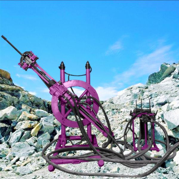 Hydraulic Pneumatic DTH Drilling Machine Impact Frequency 34HZ Surface Borehole Drilling Rig