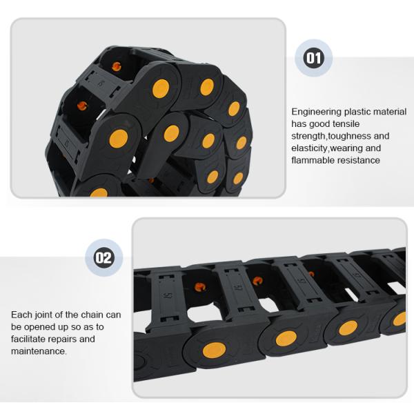 Industrial Grade Engineering Cable Drag Chain for CNC Machine in Construction Works