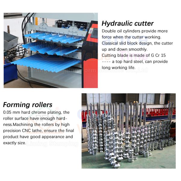 Hebei Liming Good Price Three Layer Trapezoidal Ibr Roof Sheet Tile Panel Roll Forming Making Machine