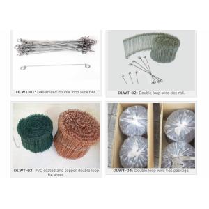 China Double Loop BWG22 Q195 2mm Stainless Steel Wire Loop Ties on sale