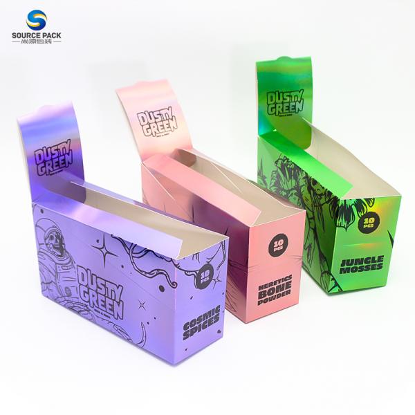 Hologram Display Cigar Packaging Boxes With Metallic Printing Process