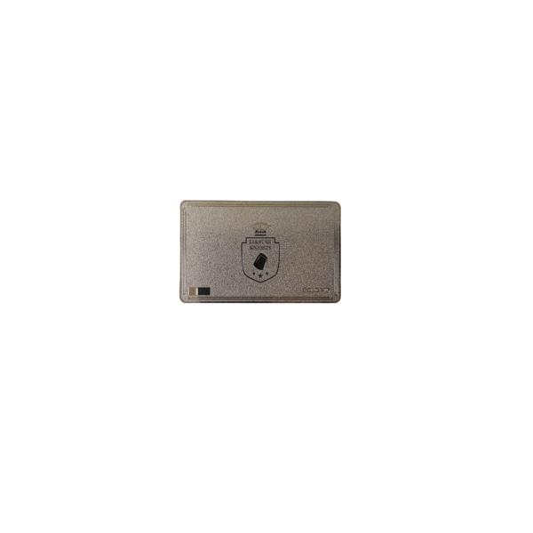 QR Code Signature Panel Membership VIP Card Metal Silver Frosted