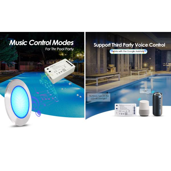 Swimming Pool Led Lights 316 Stainless Steel Material PAR56 Full Resin Filled IP68