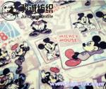 Mickey Mouse Printed Flannel Baby Blanket Fabric Coral Fleece for apparel/bed
