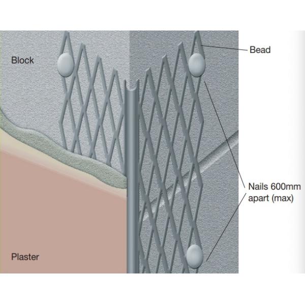 Expanded Plaster Metal Mesh 2m Length 0.3mm Thickness Wire Mesh For Plastering Corners