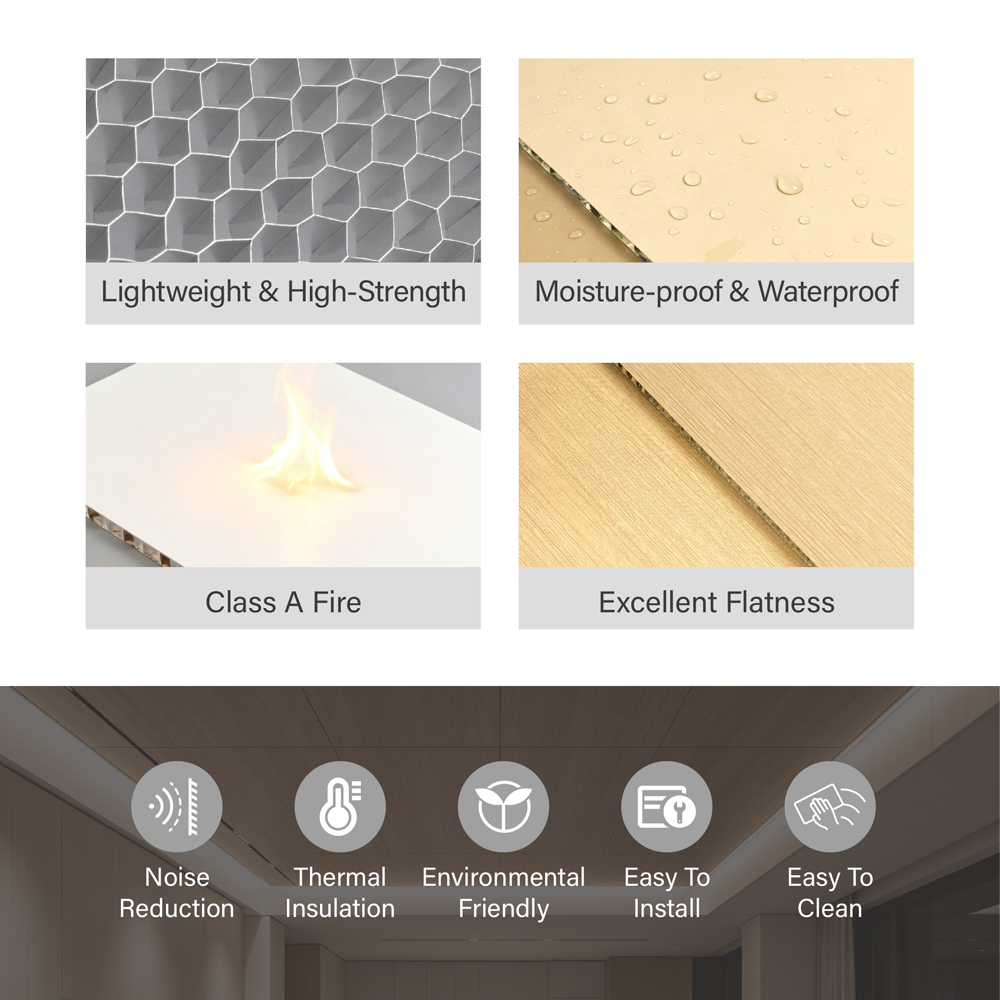 Lightweight High Strength 9mm Aluminum Honeycomb Sheets For Wall Cladding